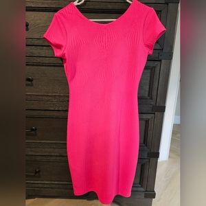 Gianni Bini | Pink Mini Dress High Neck Scoop Back | Small New With Tags